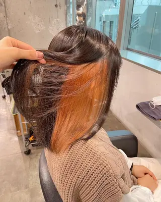 ミディアム カラー ベージュカラー💖 やすひろのヘアスタイル