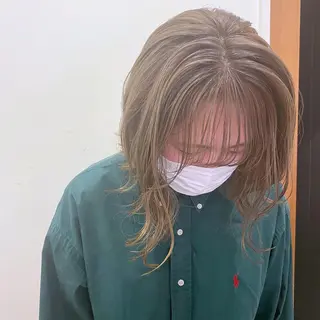 ミディアム カラー 🌸小島友梨香🌸 ブリーチカラーのヘアスタイル