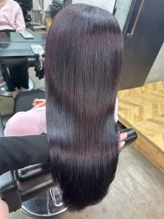 セミロング カラー 🫧シールエクステ/ 艶カラー🫧アサミ️のヘアスタイル