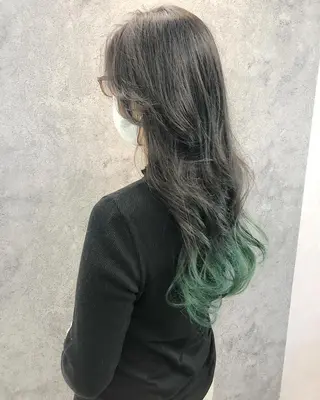 ロング 所渉/韓国レイヤー /ウルフカットのヘアスタイル