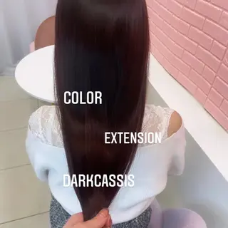 ロング カラー エクステ🩵ブリーチ 韓国ヘア🩵KAEのヘアスタイル