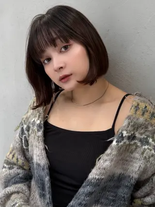 ショート 髪質改善/美髪矯正/ 小顔ボブNANAのヘアスタイル