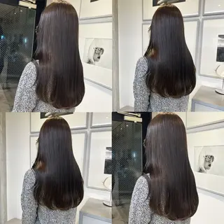 セミロング カラー カジュアルを女っぽく 𝗮𝘆𝗮𝗰𝗼のヘアスタイル