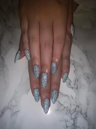 ネイル はな💎ネイル ワンホン、長さ出しのネイルデザイン