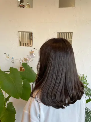 セミロング カラー 🌸小掛🌸 豊橋外国人風カラーのヘアスタイル