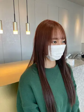 ロング カラー 長尾 康生のヘアスタイル