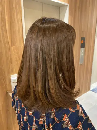 セミロング カラー ヘアアレンジ レイヤー/メンズ🥑 マエダアズミ🥑のヘアスタイル