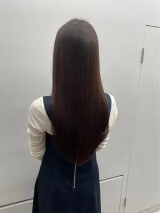 ロング 京都レイヤーカット/ 縮毛矯正/羽柴りくのヘアスタイル