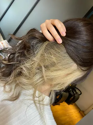 ロング カラー ヘアアレンジ 久米 治仁のヘアスタイル