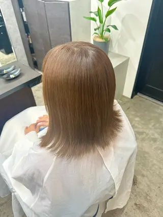 カラー ブリーチなしWカラー 透明感/美髪/ユウゴのヘアスタイル