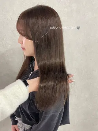 ロング カラー 盛れる顔まわり✨🎀 モテカラー別所好葉のヘアスタイル