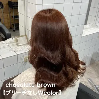 ロング カラー 愛結 暖色カラー🎀🩰のヘアスタイル