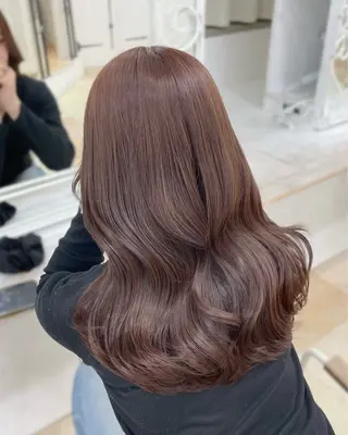 セミロング カラー lufeli所属・🫧あやね/カットモ デル/仙台美容室🫧のヘアスタイル