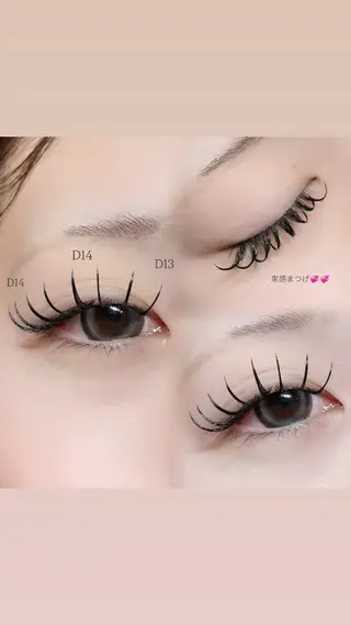 マツエク・マツパ Mell Yuuna ♡パリエク /束感のマツエク・マツパデザイン