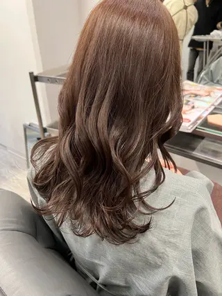 セミロング 中塚 花果のヘアスタイル