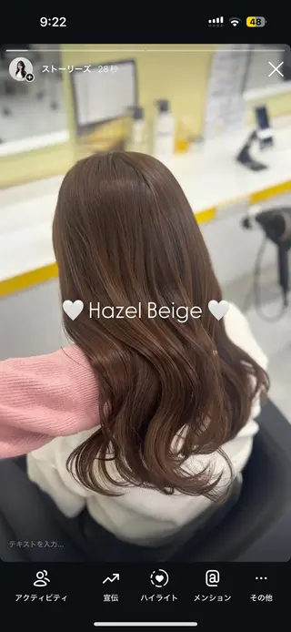 カラー ブリーチなし🫧韓国 🫧HANA🫧のヘアスタイル