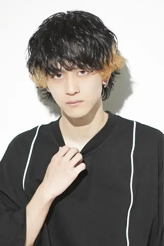 ミディアム カラー パーマ メンズ メンズサロン【owl 心斎橋】難波/アメ村のヘアスタイル