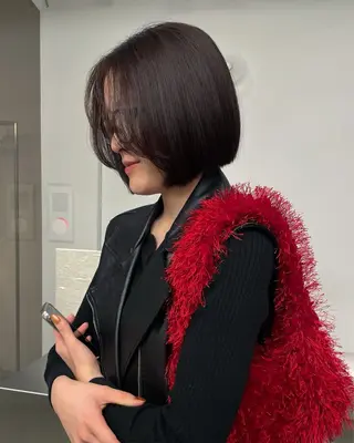 ショート カラー stén所属・HARUKA/原宿 ハイトーン/レイヤーのヘアスタイル