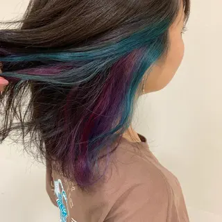 セミロング カラー ヘアアレンジ 【Sweep】おじま のぞみのヘアスタイル