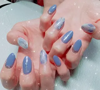 ミディアム ネイル flure de neige yukiのネイルデザイン