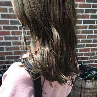 セミロング カラー ヘアアレンジ 【Sweep】おじま のぞみのヘアスタイル