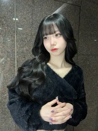 ロング メンズセンターパート 🇰🇷wakanaのヘアスタイル