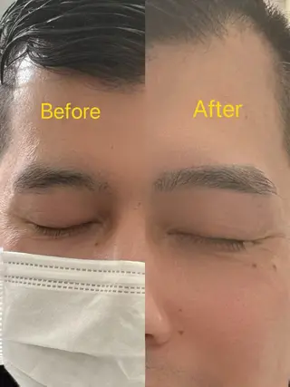 メンズ アイブロウ 吉田 杏珠の眉毛・アイブロウイメージ