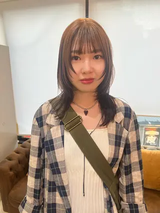 ミディアム 💥ウルフカット デザインあんな💥のヘアスタイル