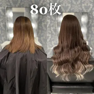 ロング KOSEI シールエクステのヘアスタイル