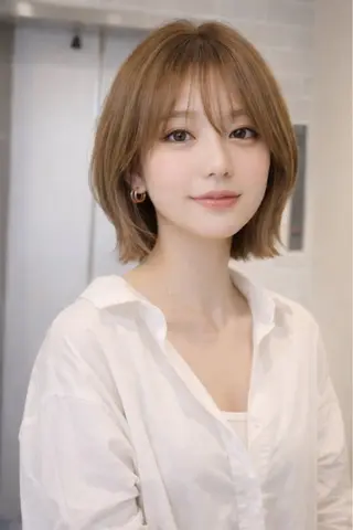 ショート Aura所属・丸山 心 / 艶カラーのヘアスタイル