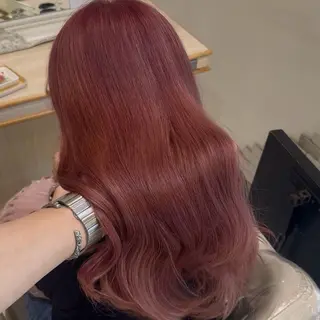ロング ハイトーンカラー 髪質改善カラーノトのヘアスタイル