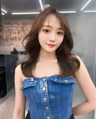 ロング カラー 🎀大川 錬🎀 ブリーチなしWカラーのヘアスタイル