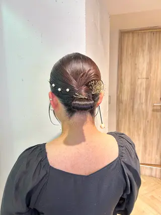 ロング ヘアアレンジ ♛︎ きっか ♛︎ ヘアアレンジ🩵のヘアスタイル