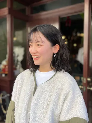 ミディアム パーマ PATH-hair. storeのヘアスタイル