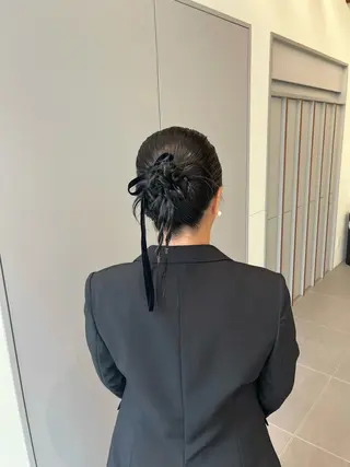 ミディアム ヘアアレンジ ブリーチ/レイヤー 🌻Mutsumiのヘアスタイル