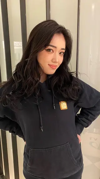 ロング 高山 沙来/レイヤー カット/縮毛矯正のヘアスタイル