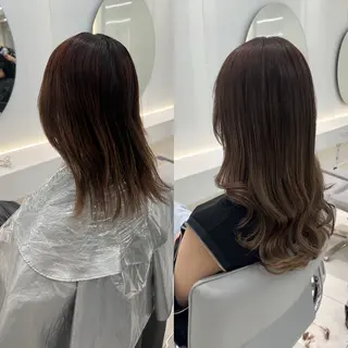 セミロング カラー ヘアアレンジ ar+ ❤︎ maiのヘアスタイル