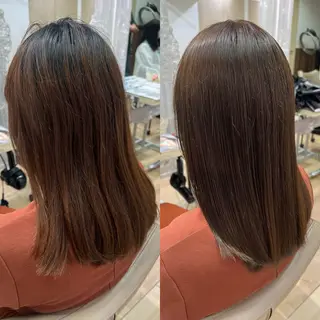 ミディアム カラー 高橋 香奈のヘアスタイル