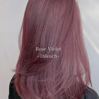 セミロング カラー THESALONS所属・🤍ブリーチカラー /寄田龍樹🤍のヘアスタイル