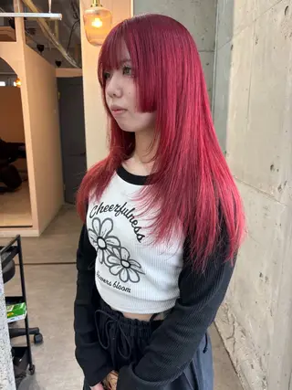 ロング カラー lani hair salon所属・SHOTO ハイトー ン/デザインカラーのヘアスタイル