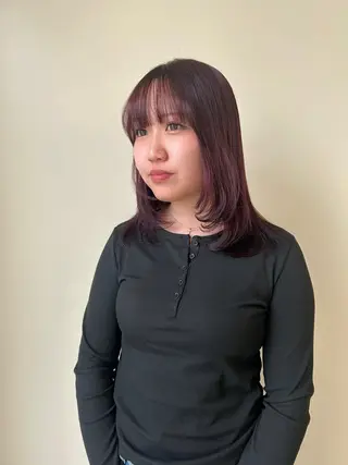 ミディアム カラー 矢場町/酸性ストレー ト/髪質改善/リオのヘアスタイル