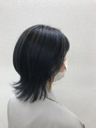 ミディアム 松本平太郎美容室大宮店所属・もりたみかこ 美容師お休み中のヘアスタイル