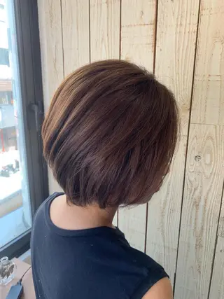 ショート カラー 透明感/ 美髪矯正/田中恭のヘアスタイル