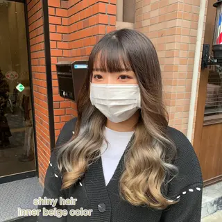 ロング カラー 艶髪レイヤー上田 紗也🇰🇷💗のヘアスタイル