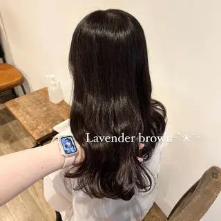 セミロング カラー 𝑴𝒊𝒌𝒖💝 透明感モテカラーのヘアスタイル