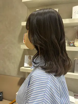 ミディアム カラー 斎藤　柚姫 sibell🌿のヘアスタイル