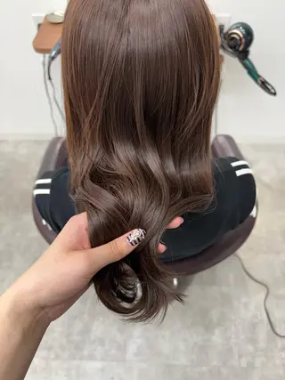 セミロング カラー sii.北千住所属・外舘 花蓮のヘアスタイル