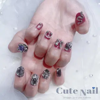 ネイル GO TODAY SHAiRE SALON原宿 Liber所属・️🫧もこ 艶感ネイル🫧のネイルデザイン