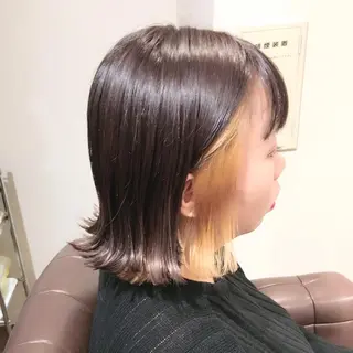 ショート カラー ヘアアレンジ As hair所属・柔らか垢抜けｶﾗｰと ｶｯﾄ🫧ASUKAのヘアスタイル