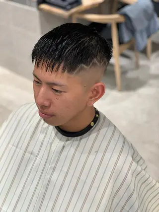 ショート メンズ BINGO HAIR WORKS 【ビンゴヘアワークス】所属・🎱メンズフェード 特化HYOGA🎱のヘアスタイル